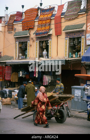 Marrakesch Marrakesch rot Stadt südwestlichen Marokko Maghreb maghrebinischen Berber arabische arabische marokkanische Nordafrika Stockfoto