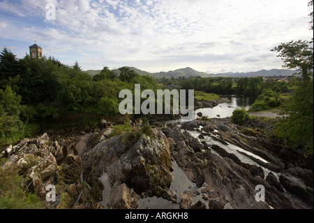 Sneem River auf der Iveragh Halbinsel Ring of Kerry County Kerry Irland Stockfoto