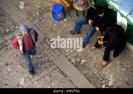 Altstadt von Tetouan Medina Tetuan Tanger-Tétouan nordwestlichen Marokko Maghreb maghrebinischen Berber arabische marokkanische Nordafrika Stockfoto