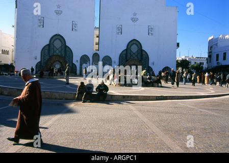 Hassan II quadratische Tetouan Tetuan Tanger-Tétouan nordwestlichen Marokko Maghreb maghrebinischen Berber Marokkos in Nordafrika zu platzieren Stockfoto
