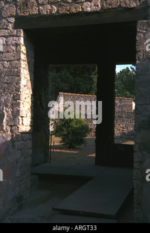 Charakteristische Ansicht von Herculaneum Ruinen Pompei Scavi Naples Napoli Campania Süditalien italienischen Halbinsel Italia Europa Stockfoto