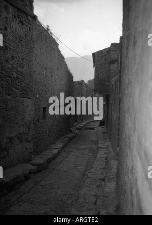 Charakteristische Ansicht von Herculaneum Ruinen Pompei Scavi Naples Napoli Campania Süditalien italienischen Halbinsel Italia Europa Stockfoto