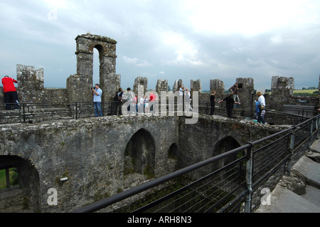 Eine allgemeine Ansicht des Blarney Castle in der Nähe der Stadt Cork in Irland in Blarney abgebildet. Stockfoto