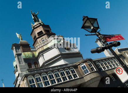 Die Chapelle Notre-Dame de Bonsecours in Vieux Montreal, Quebec, Kanada Stockfoto