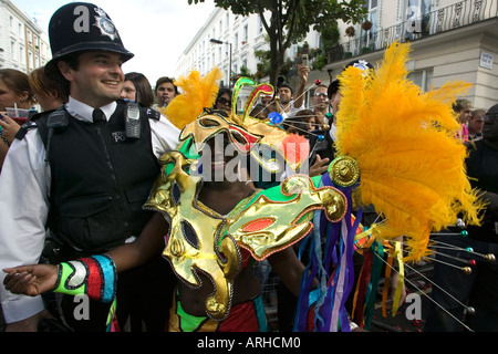 Notting Hill Carnival Europas größte Straßenfest findet statt am Wochenende Ende August Bank Holiday Stockfoto