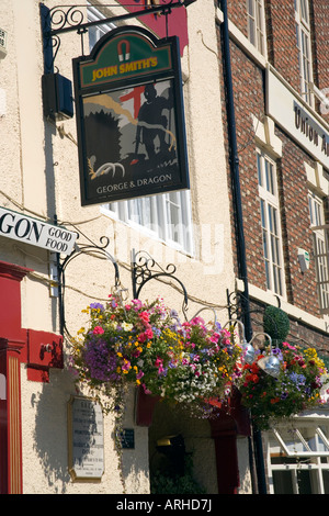 George und Dragon Pub Yarn High Street Yorkshire Marktstadt jetzt Teil von Stockton on Tees Cleveland Stockfoto