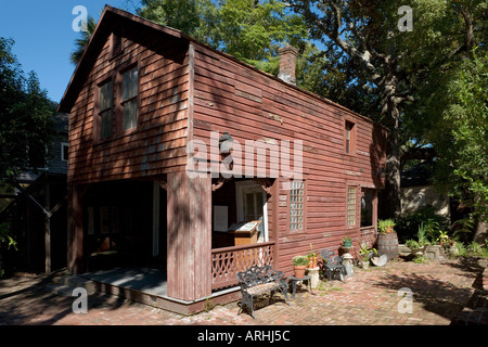 Carpenters Haus, historische Häuser Website, Old St Augustine Village, St. Augustine, Florida, USA Stockfoto