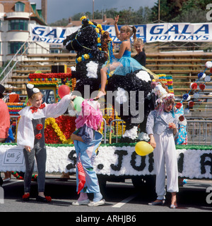 Schlacht von Blumen, St. Helier, Jersey, Kanalinseln, Großbritannien Stockfoto