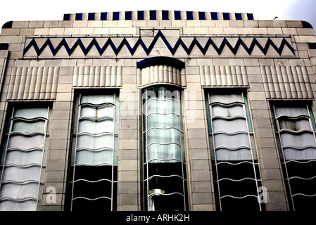 Art-Deco-Stil Gebäude im Bold Street-Liverpool Stockfoto