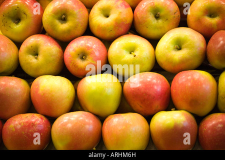 Äpfel in la Boqueria-Markt Stockfoto