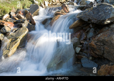 Wasserfall t Llanberis Pass in Wales Stockfoto