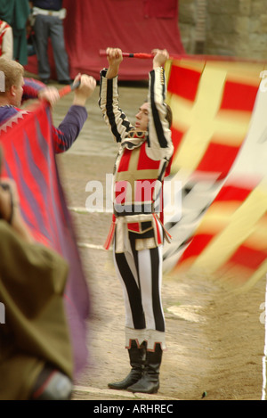 Arezzo Toskana Giostra Saraceno Saracino Stockfoto