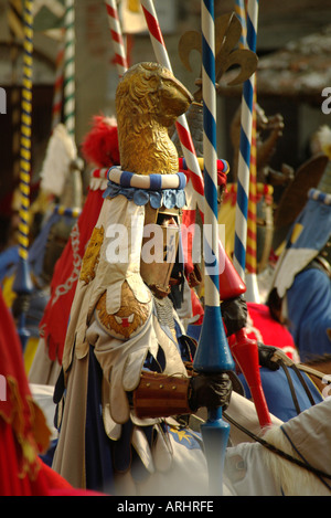 Arezzo Toskana Giostra Saraceno Saracino Stockfoto