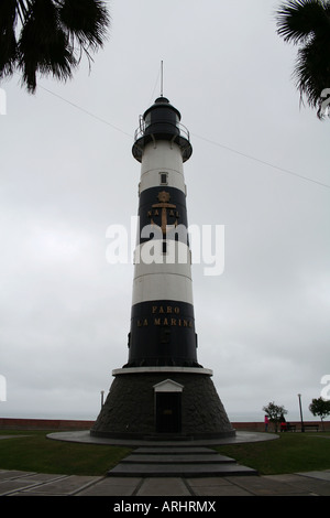 Leuchtturm Miraflores Lima Peru Stockfoto