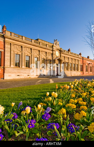 Hebel-Brüder Werke Eingang, Port Sunlight Dorf, Wirral, England, UK Stockfoto