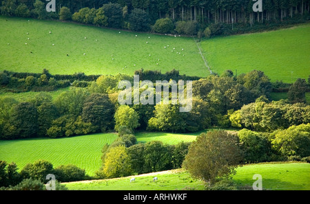 Landschaft-Szene oben Colwyn Bay, North Wales Stockfoto