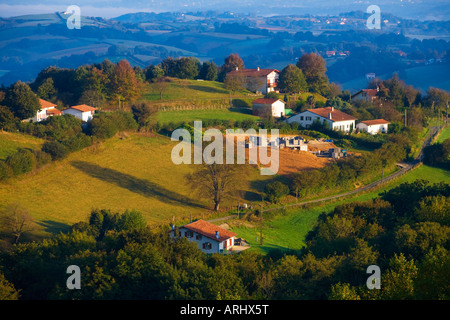 Landschaft in den Pays Basque France Stockfoto