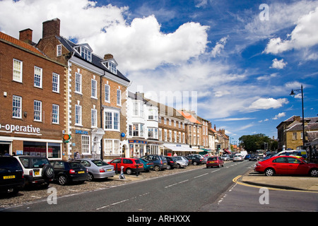 High Street Stokesley Marktstadt North Yorkshire Stockfoto