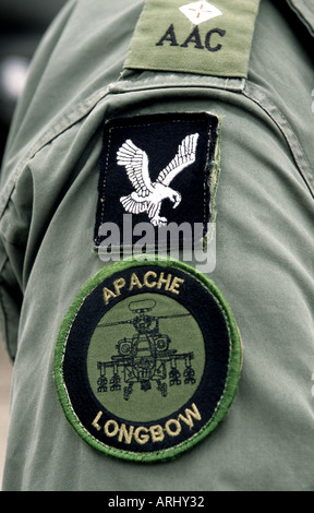 SCHULTER PATCH BRITISH ARMY AIR CORPS APACHE LONGBOW PILOT ENGLAND UK Stockfoto