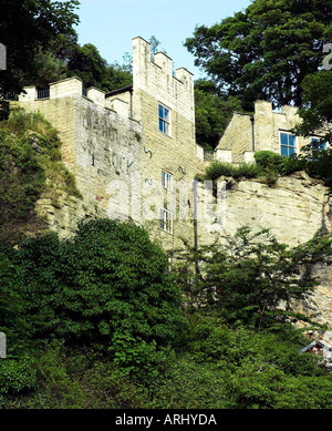 Haus in den Felsen Stockfoto