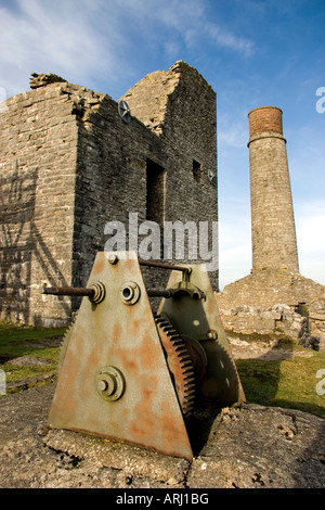 Elster-Minen, eine verlassene Bleiminen in der Nähe von Bakewell in The Peak District, Derbyshire, UK Stockfoto