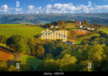 Landschaft in den Pays Basque Frankreich Stockfoto