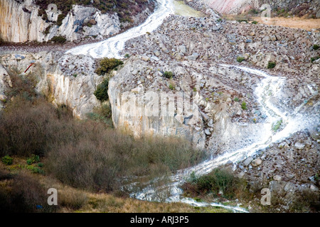 China Clay Bergbau cornwall GROSSBRITANNIEN Stockfoto