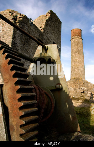 Elster-Mine, eine verlassene Blei-Mine in der Nähe von Bakewell in The Peak District, Derbyshire, UK Stockfoto