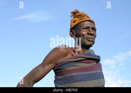 Toposa Häuptling, Sudan Stockfoto