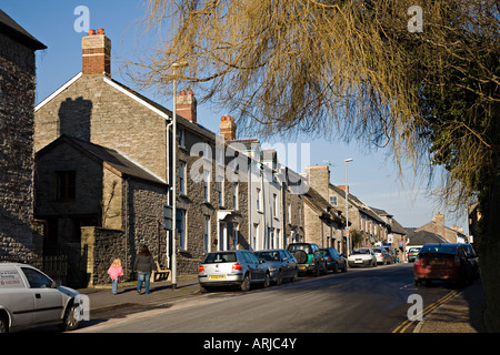 Straße in Hay on Wye England UK Stockfoto