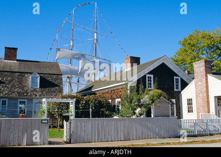 Leben Maritime Museum, Mystic Seaport, Connecticut, USA Stockfoto