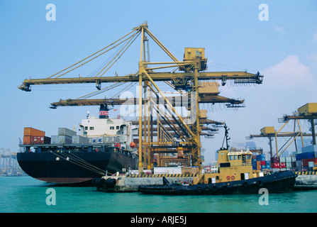 Schifffahrt, Hafen von Singapur, Singapur Stockfoto