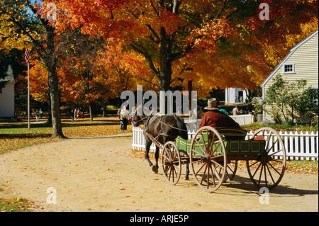 Old Sturbridge Village, ein Geschichtsmuseum Neuerstellung 1830 Leben, Massachusetts, USA Stockfoto