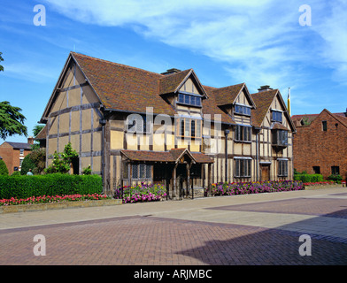 Shakespeares Geburtsort Stratford-upon-Avon Warwickshire England Stockfoto