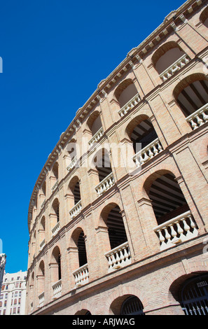 Außenseite des Plaza de Toros (Stierkampfarena), Valencia, Spanien, Europa Stockfoto