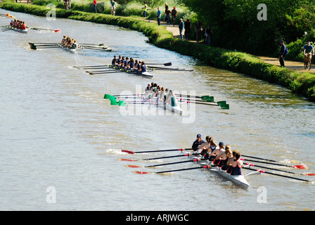 Rudern in Oxford Achter Woche Stockfoto