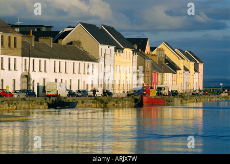 Lange Wanderung Blick auf Claddagh Quay, Galway Stadt, Co. Galway, Irland Stockfoto