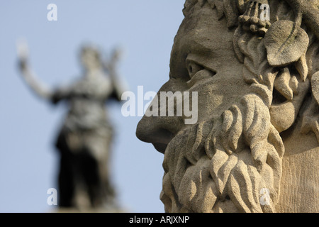 Büsten von Philosophen außerhalb der Sheldonian Oxford 3 Stockfoto