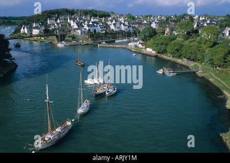 Hafen von Le Bono, Golfe du Morbihan (Golf von Morbihan), Bretagne, Frankreich Stockfoto