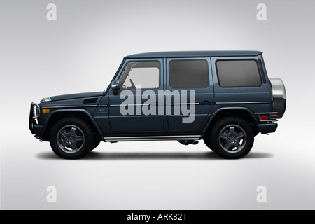 2008 Mercedes-Benz G-Klasse G55 AMG Kompressor grau - Treiber Seitenprofil Stockfoto