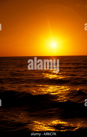 Legen Sie FL Florida Everglades National Park Sonnenuntergang am Flamingo Sonnenuntergang Sonne Stockfoto