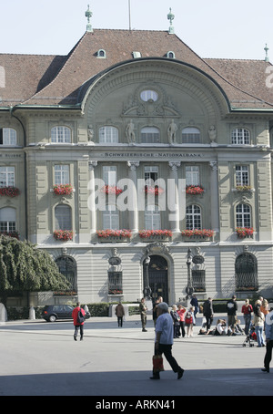 Sitz der NationalBank der Schweiz in Bern. Stockfoto