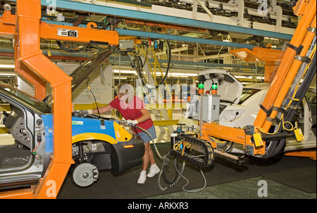 DaimlerChrysler Sterlinghöhen Montagewerk Stockfoto