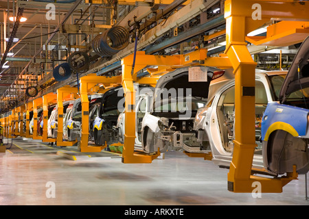 DaimlerChrysler Sterlinghöhen Montagewerk Stockfoto