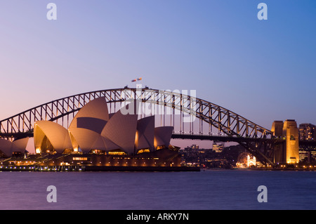 Opera House und Harbour Bridge, Sydney, New South Wales, Australien, Pazifik Stockfoto