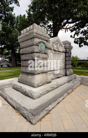 Kriegerdenkmäler Stadt Monroe Michigan MI Stockfoto