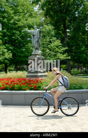 Studentische Aktivitäten auf dem Campus der University of Notre Dame in South Bend, Indiana IN Stockfoto