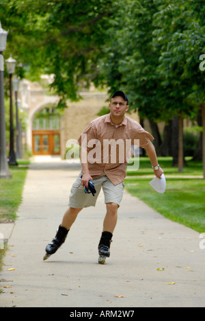 Studentische Aktivitäten auf dem Campus der University of Notre Dame in South Bend, Indiana IN Stockfoto