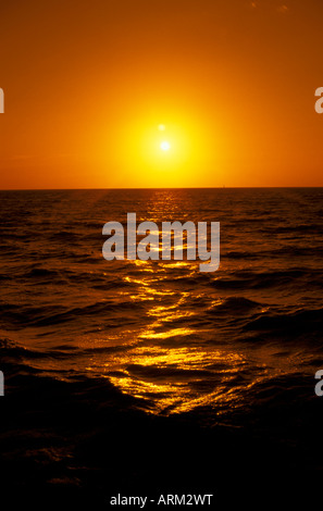 Legen Sie FL Florida Everglades National Park Sonnenuntergang am Flamingo Sonnenuntergang Sonne Stockfoto