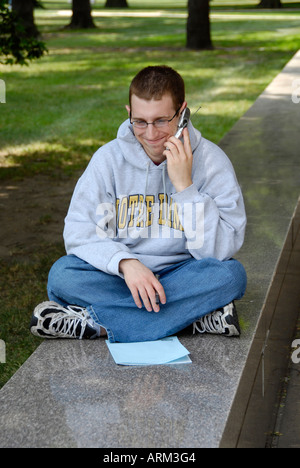 Studentische Aktivitäten auf dem Campus der University of Notre Dame in South Bend, Indiana IN Stockfoto